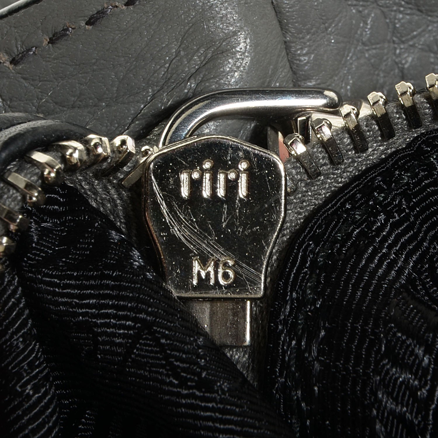 Prada Vitello Daino Side Pocket Tote Marmo 10 of 11