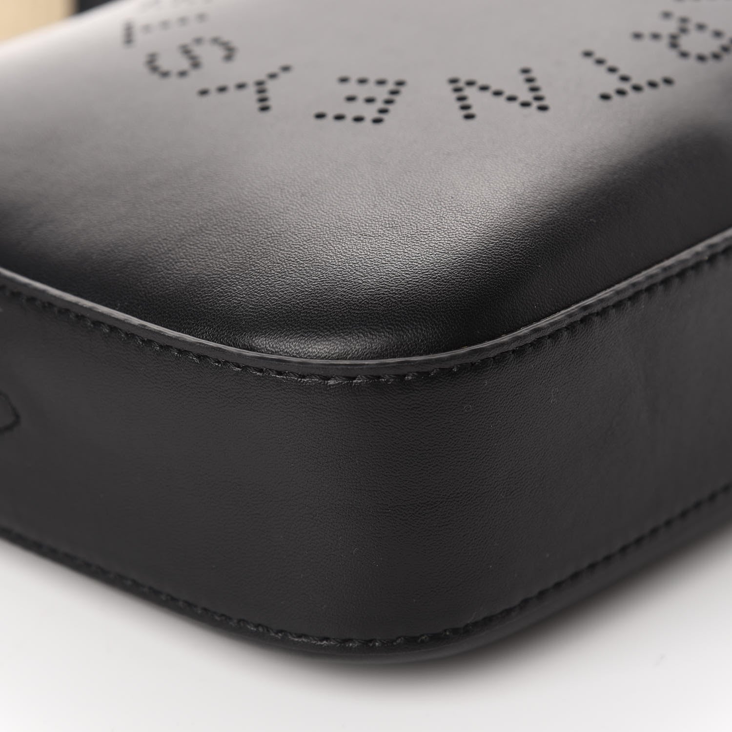 Stella McCartney Eco Alter Nappa Perforated Logo Mini Bag Black 5 of 8