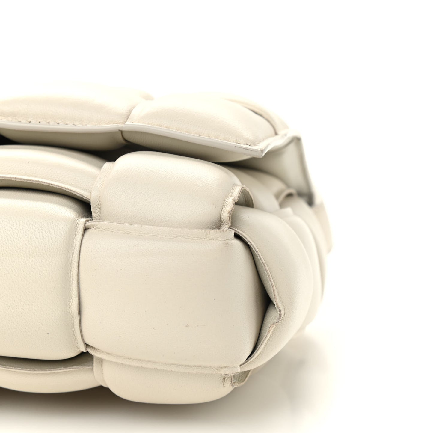 Nappa Maxi Intreccio Padded Cassette Crossbody Bag Plaster