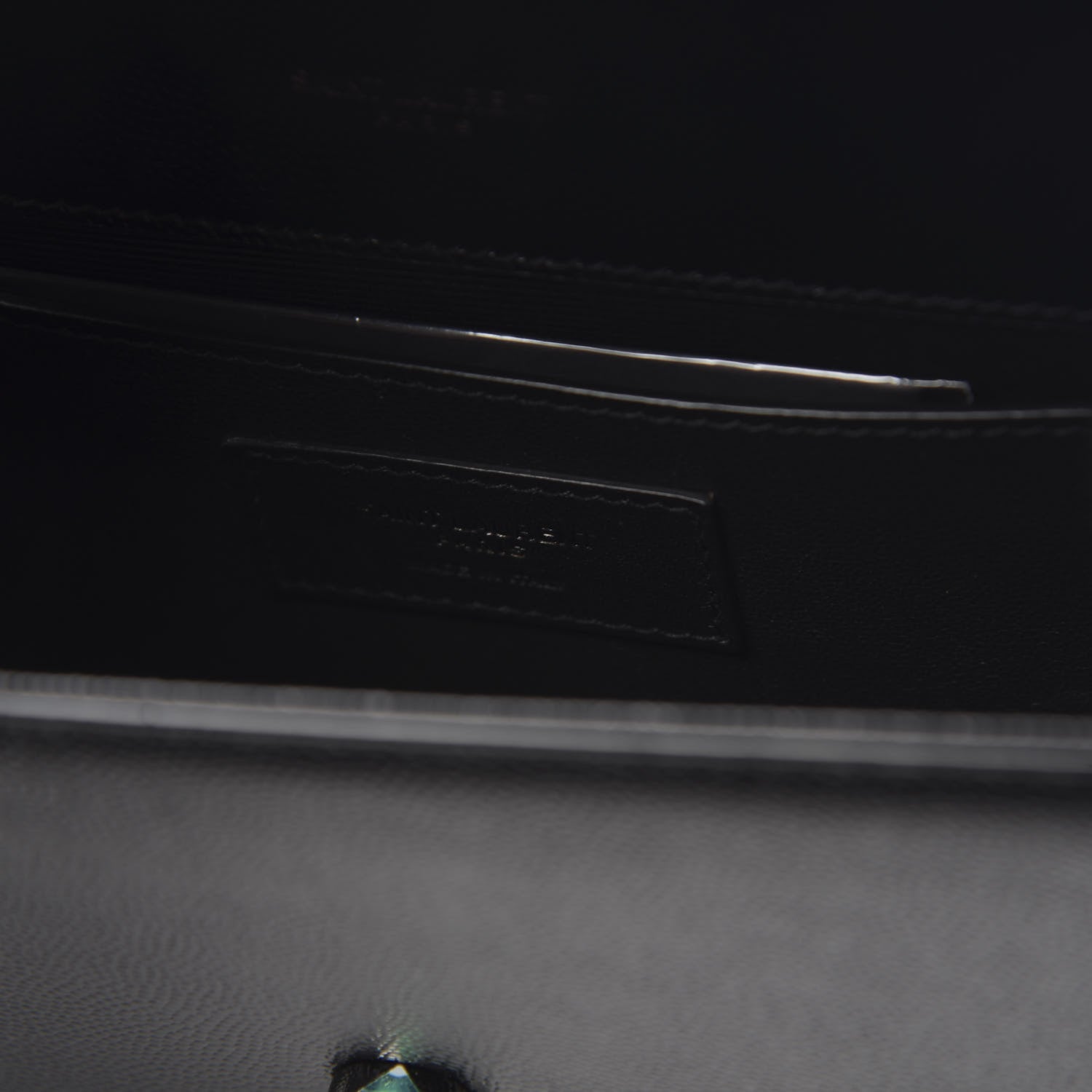 Saint Laurent Grain De Poudre Small Monogram Kate Satchel Black 6 of 10