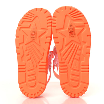 Christian Dior Technical Knit Jute Dioract 10mm Sandals 37 White Orange 5 of 8