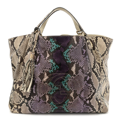 Gucci Snakeskin Large Soho Shoulder Bag 1 of 12