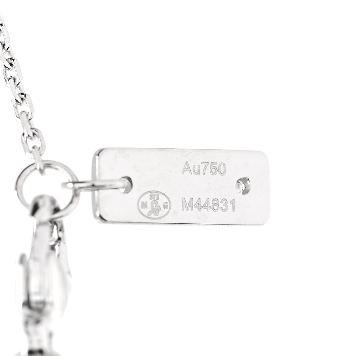 18K White Gold Diamond Move Uno Pave Necklace