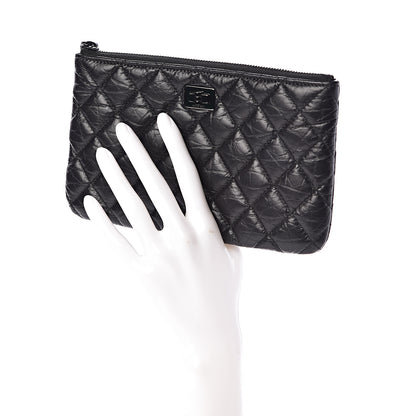 Chanel Aged Calfskin Quilted Medium Reissue Cosmetic Case So Black 2 of 9