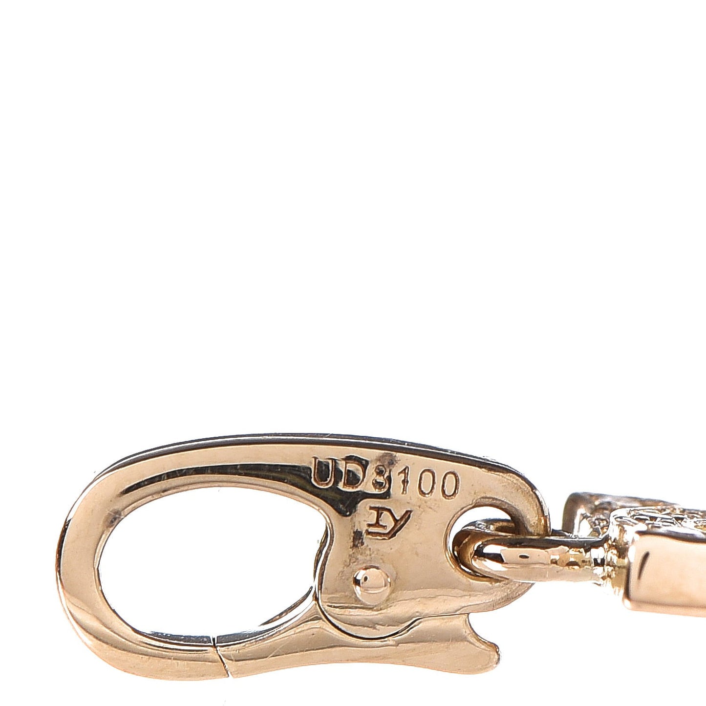 18K Yellow Gold Diamond Logo Charm