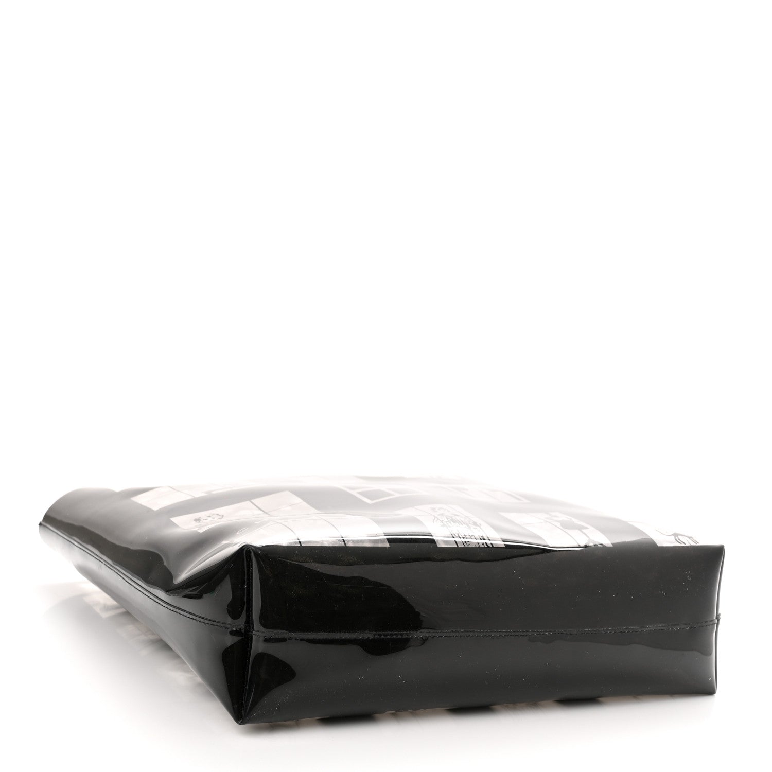 Chanel Vinyl Coco Window Tote Black 4 of 9