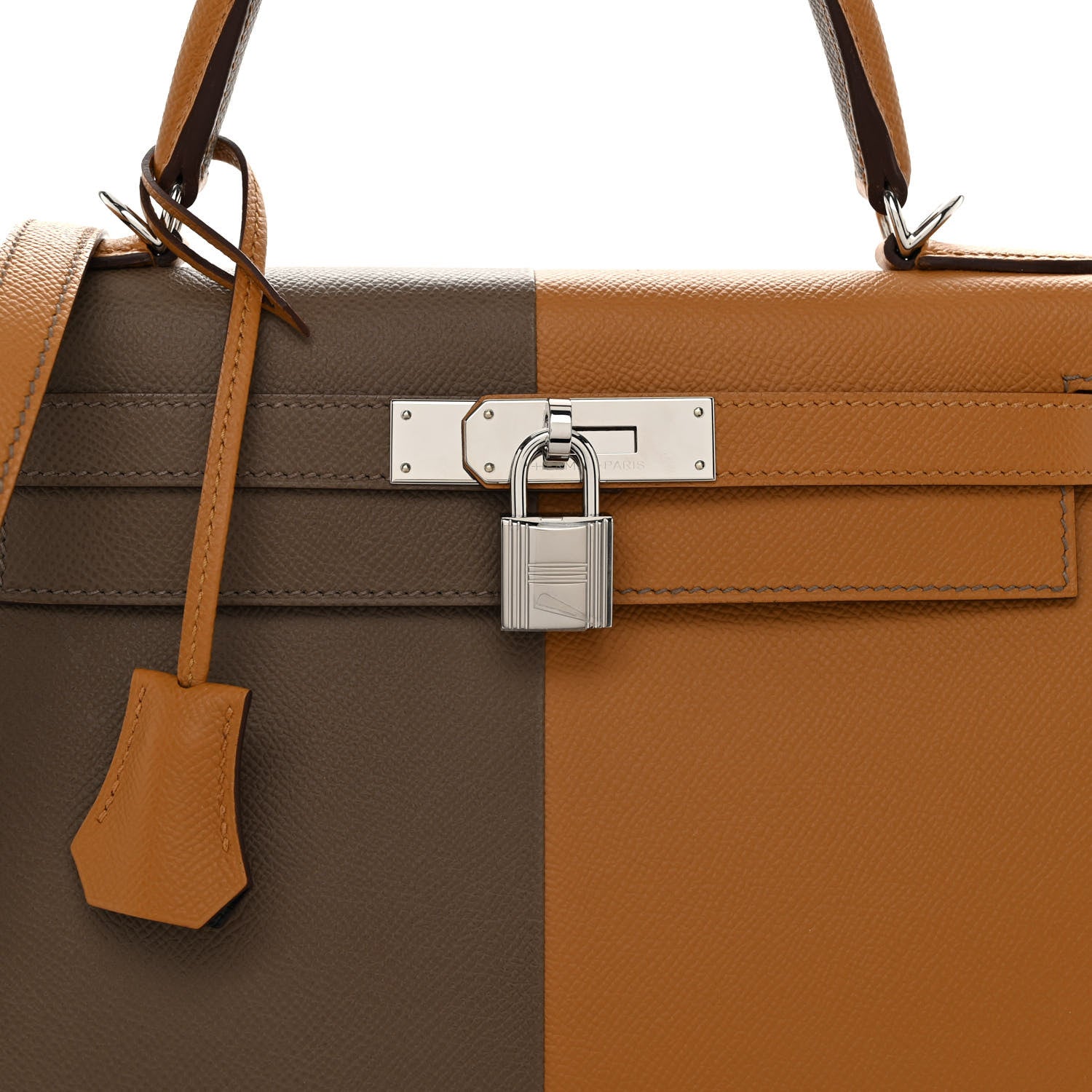 Hermes Epsom Casaque Kelly Sellier 28 Sesame Etoupe Bleu Indigo 8 of 13