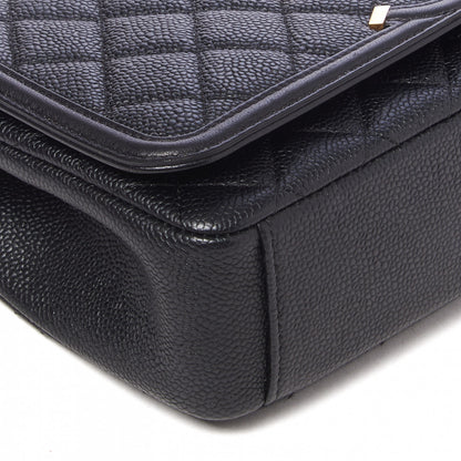 Chanel Caviar Quilted Medium CC Filigree Flap Black 5 of 9