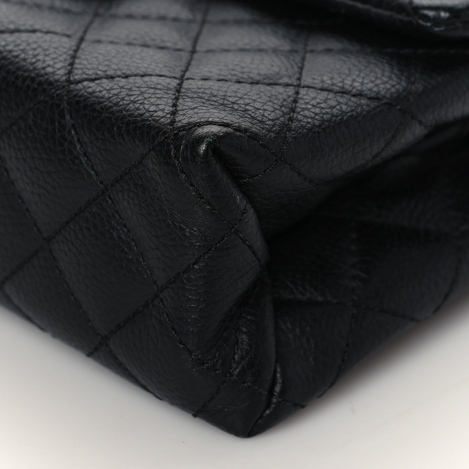 Chanel Grained Calfskin Quilted 2.55 Reissue Flap Belt Bag Clutch Black 11 of 11