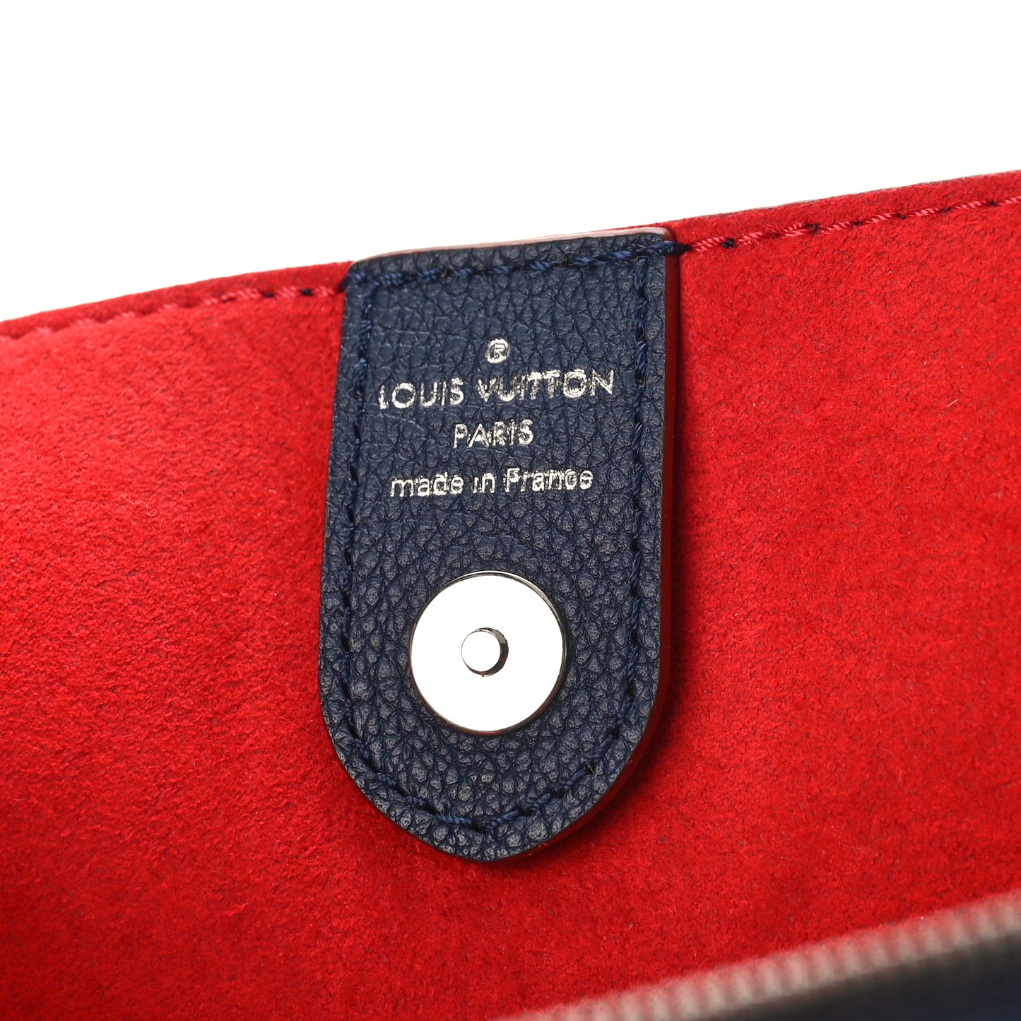 Calfskin Lockmeto Marine Rouge
