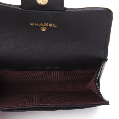 Chanel Lambskin Quilted Flap Card Holder Black 4 of 7