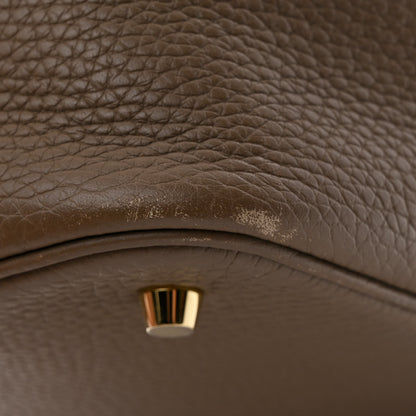 Hermes Taurillon Clemence Picotin Lock 22 MM Etoupe 11 of 11