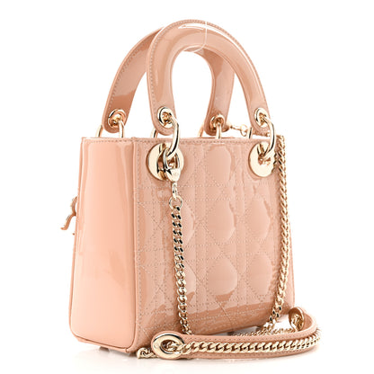 Christian Dior Patent Cannage Mini Lady Dior Light Pink 3 of 12