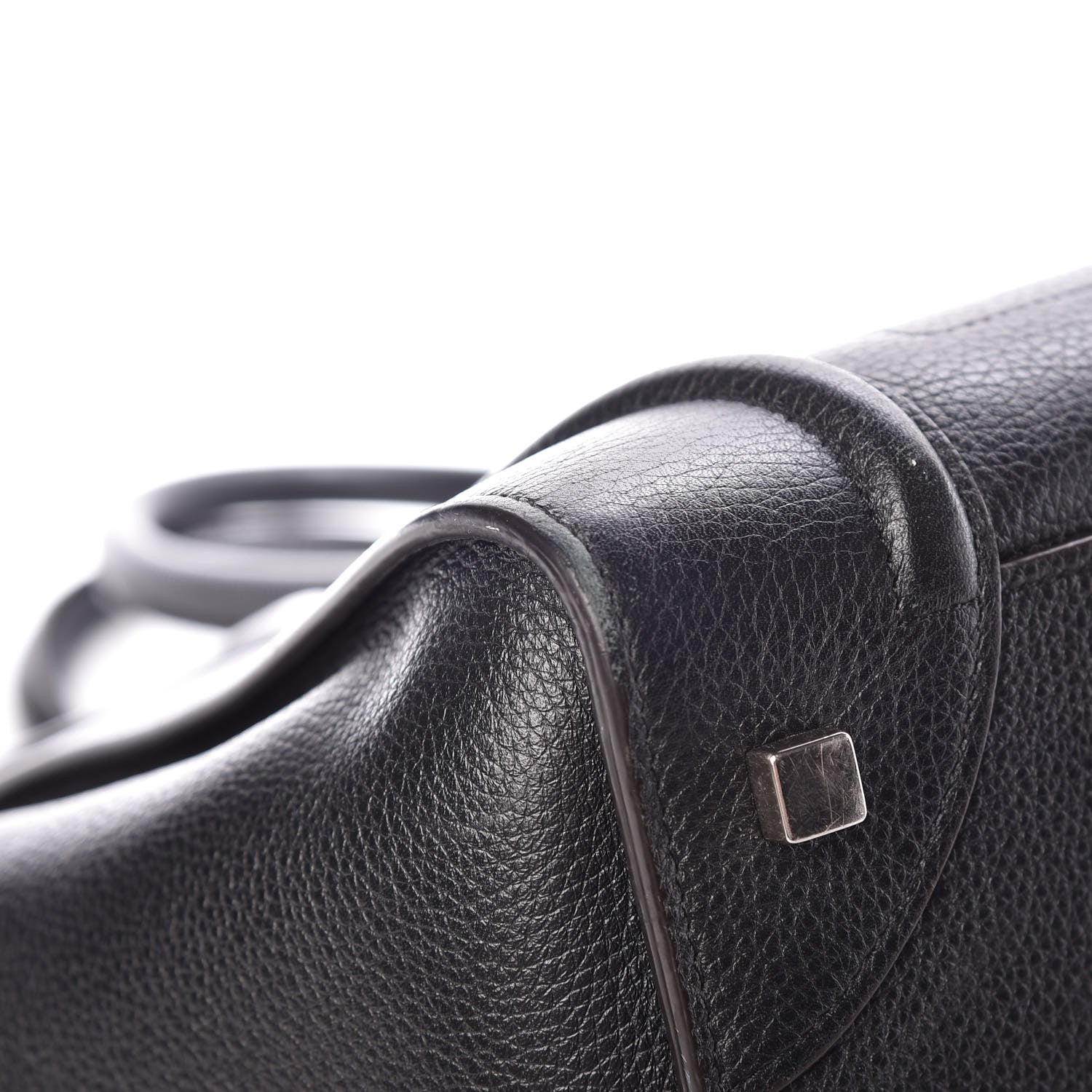Celine Drummed Calfskin Mini Luggage Black 10 of 25