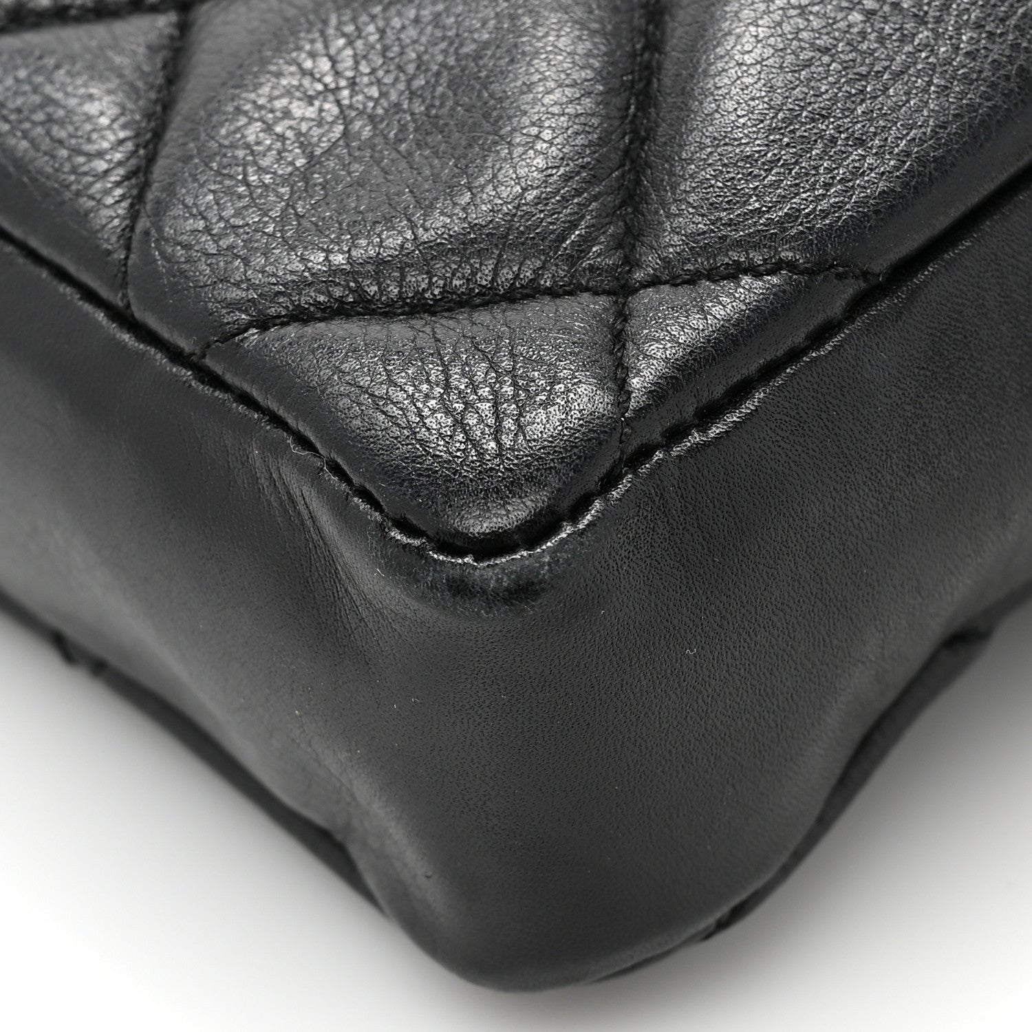 Chanel Lambskin Quilted Flap Waist Belt Bag 75 30 Black 19 of 19