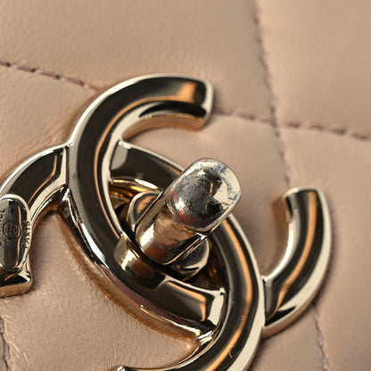 Chanel Lambskin Quilted Small Trendy CC Dual Handle Flap Bag Beige 14 of 18