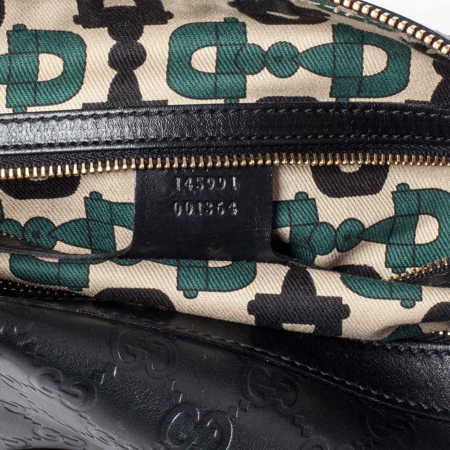 Gucci Guccissima Punch Shoulder Bag Black 8 of 9