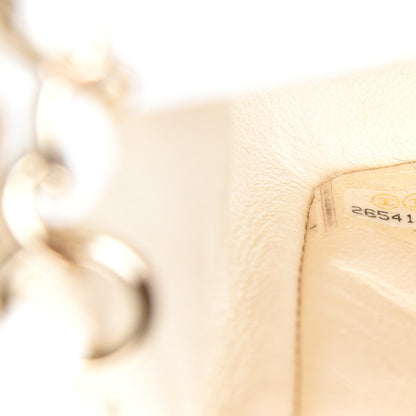 Chanel Tweed Quilted Mini Rectangular Flap Off White 6 of 9