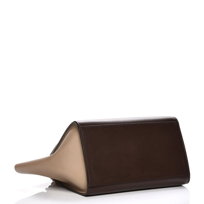 Celine Satin Baby Grained Calfskin Small Tri-Color Trapeze Tan 5 of 8