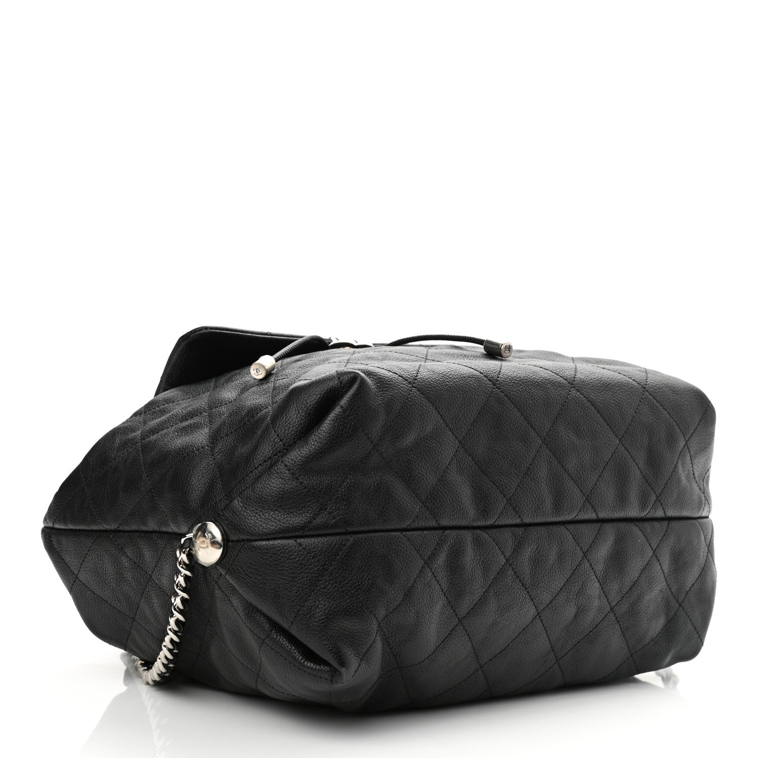 Chanel Grained Calfskin Stitched Braided With Style Backpack Black 4 of 11