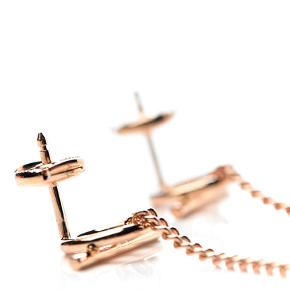 Hermes 18K Rose Gold Echappee Earrings 5 of 6