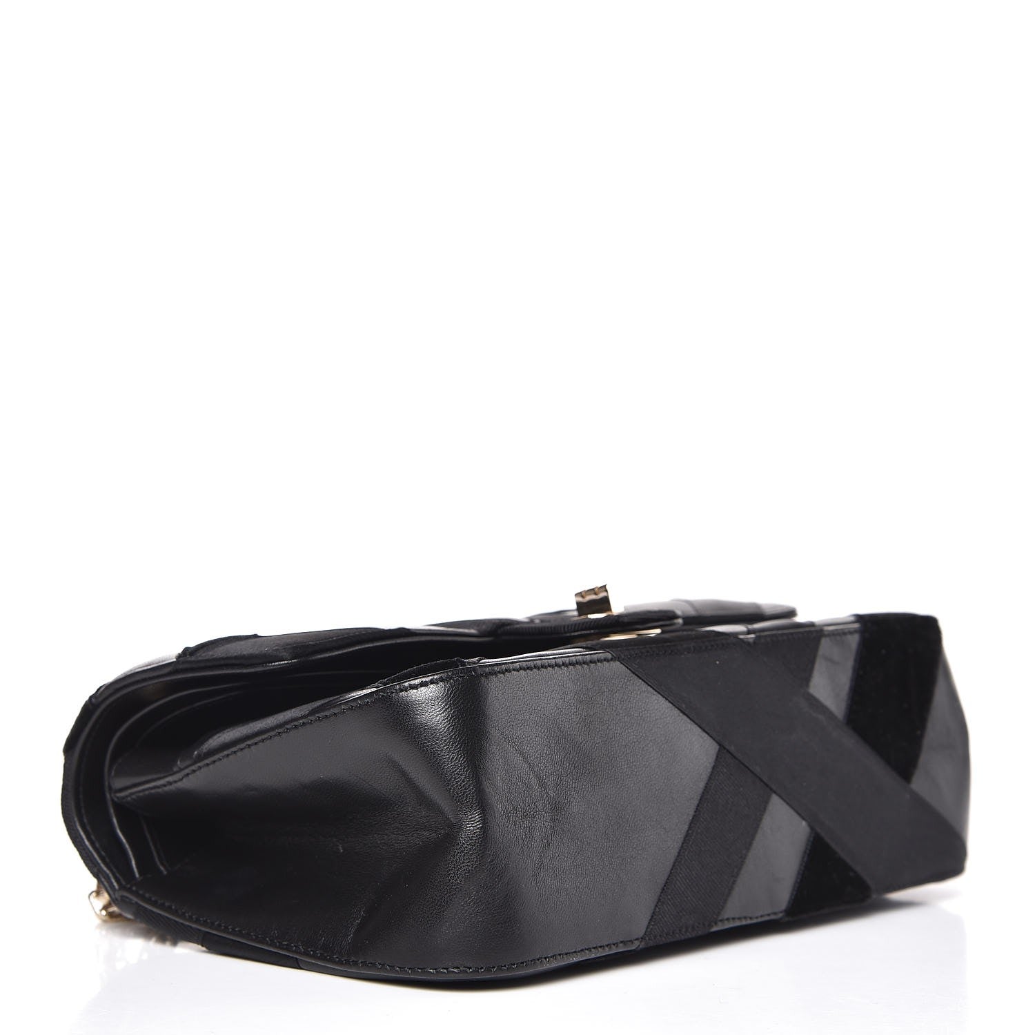 Chanel Lambskin Velvet Grosgrain Quilted 2.55 Reissue 225 Flap Black 5 of 9