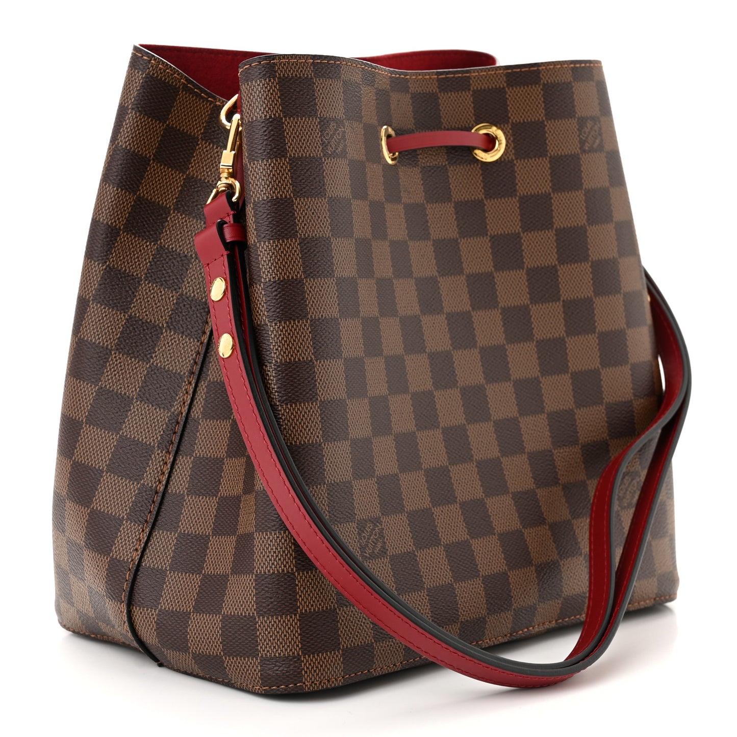 Damier Ebene Neonoe MM Cherry Berry