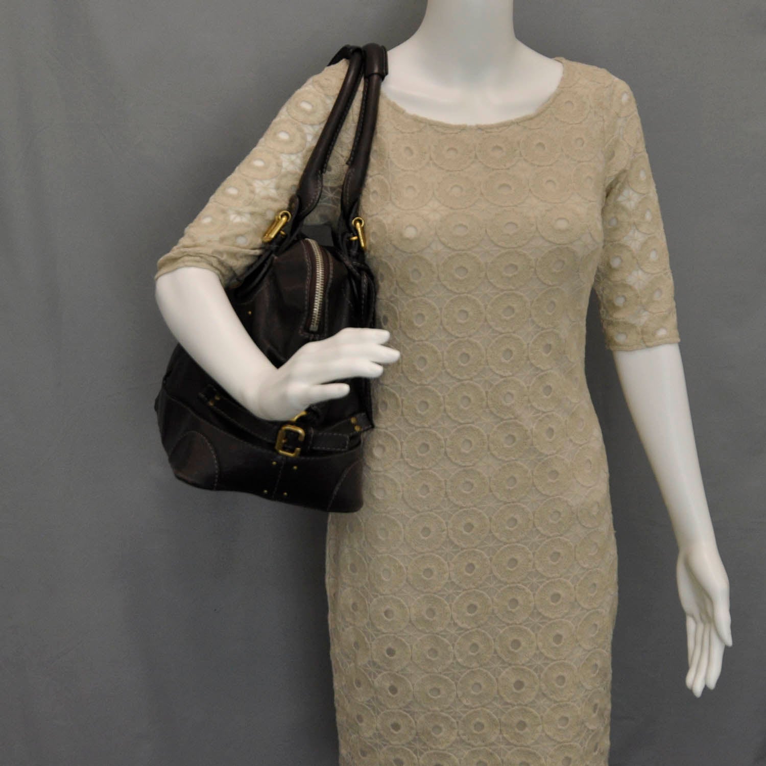 Chloe Leather Paddington Satchel Brown 2 of 9