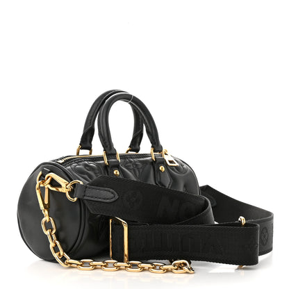 Louis Vuitton Calfskin Bubblegram Papillon BB Black 3 of 9