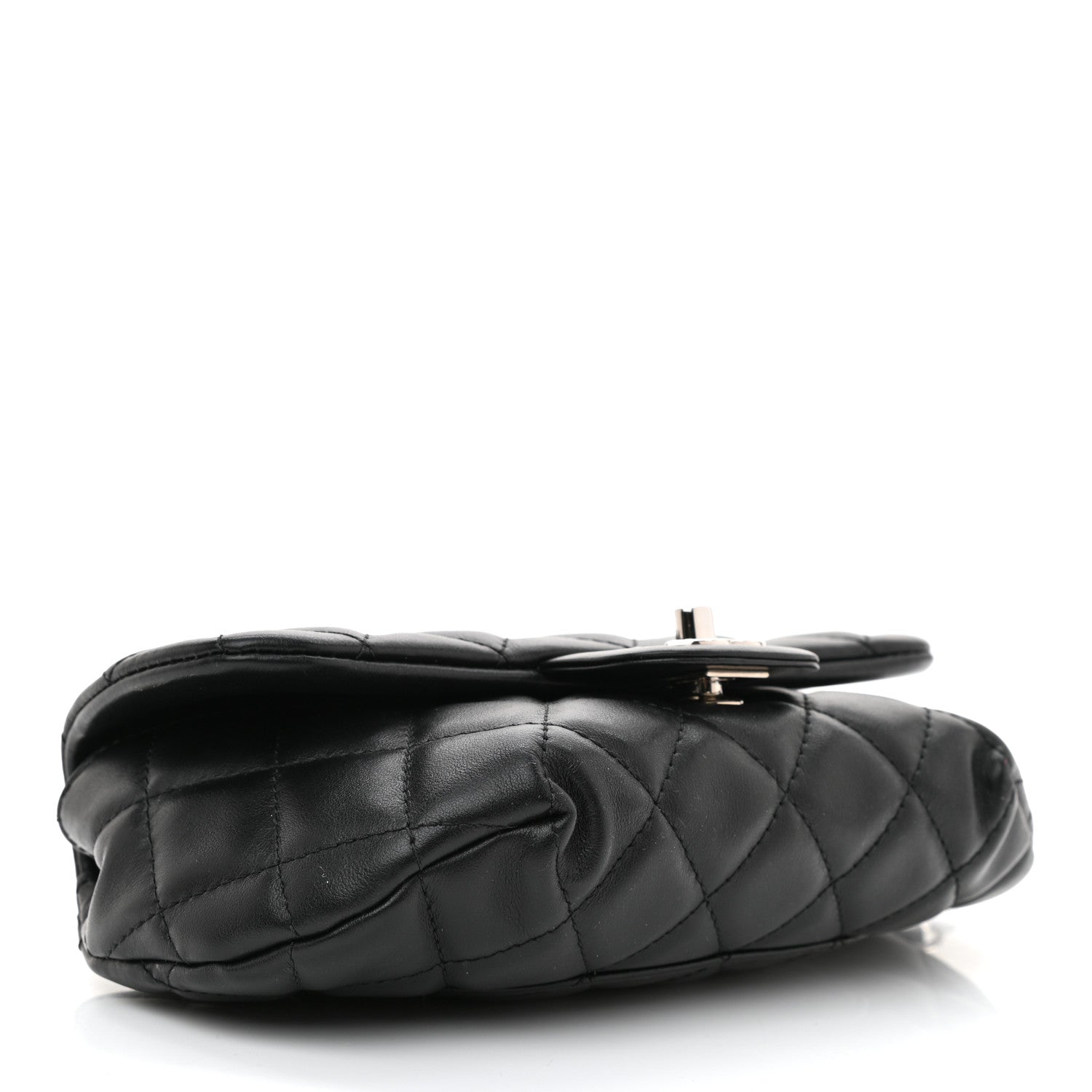Chanel Calfskin Quilted CC Uniform Flap Belt Bag Black 4 of 12