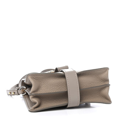 Chloe Shiny Grained Calfskin Small Aby Day Shoulder Bag Motty Grey 3 of 4