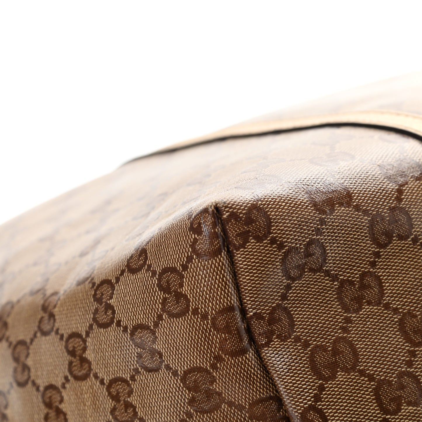 Crystal Monogram Large Joy Tote Gold