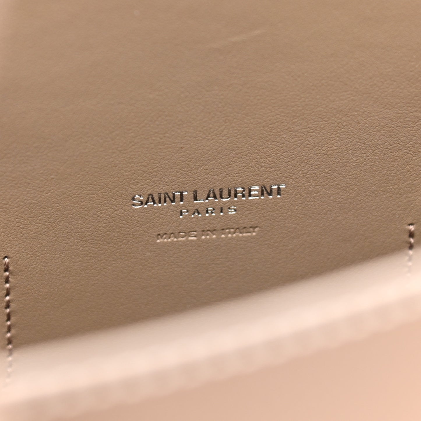 Grained Calfskin Topstitch Small Classic Sac De Jour Taupe
