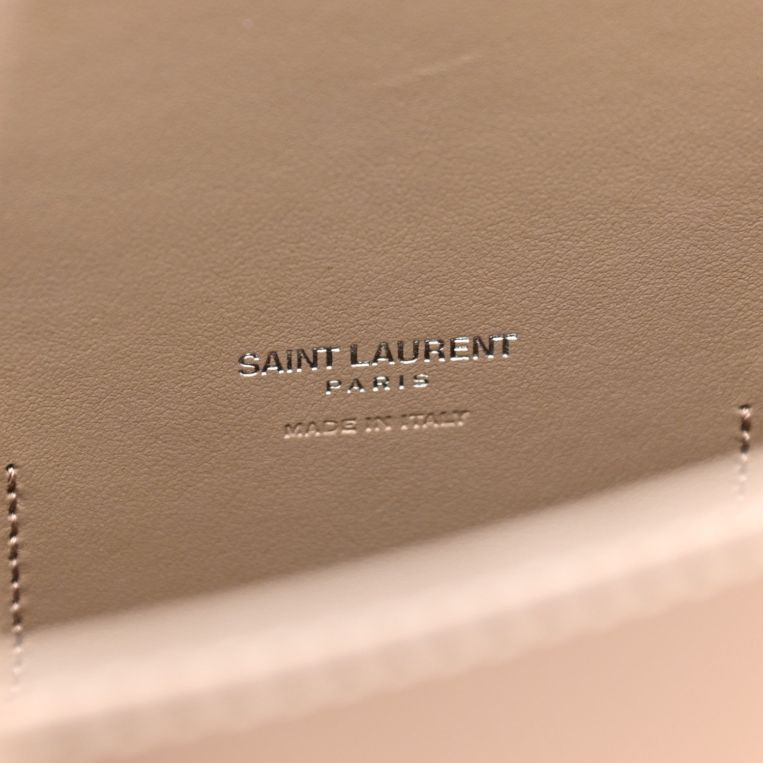 Saint Laurent Grained Calfskin Topstitch Small Classic Sac De Jour Taupe 6 of 9