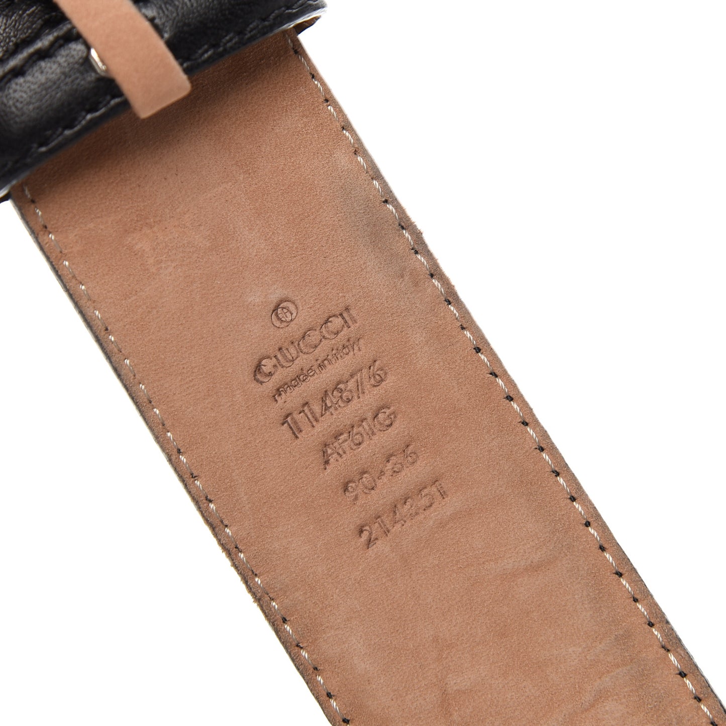 Guccissima Interlocking G 40mm Belt 90 36 Black
