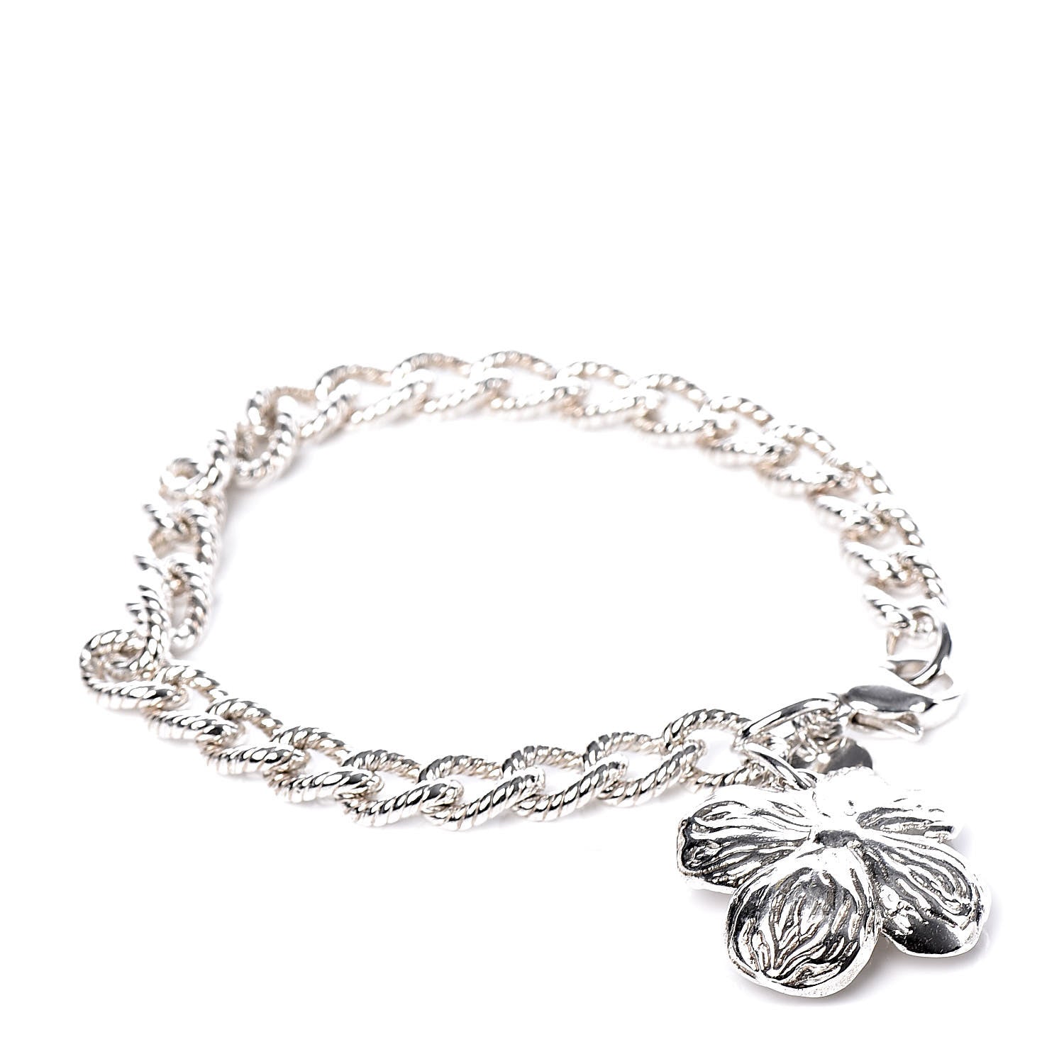 Tiffany Sterling Silver Dogwood Charm Bracelet 1 of 6