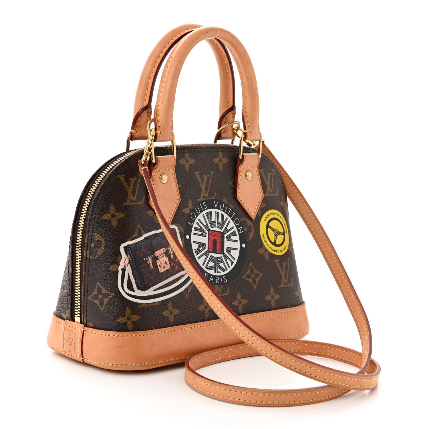 Louis Vuitton Monogram World Tour Alma BB 3 of 10