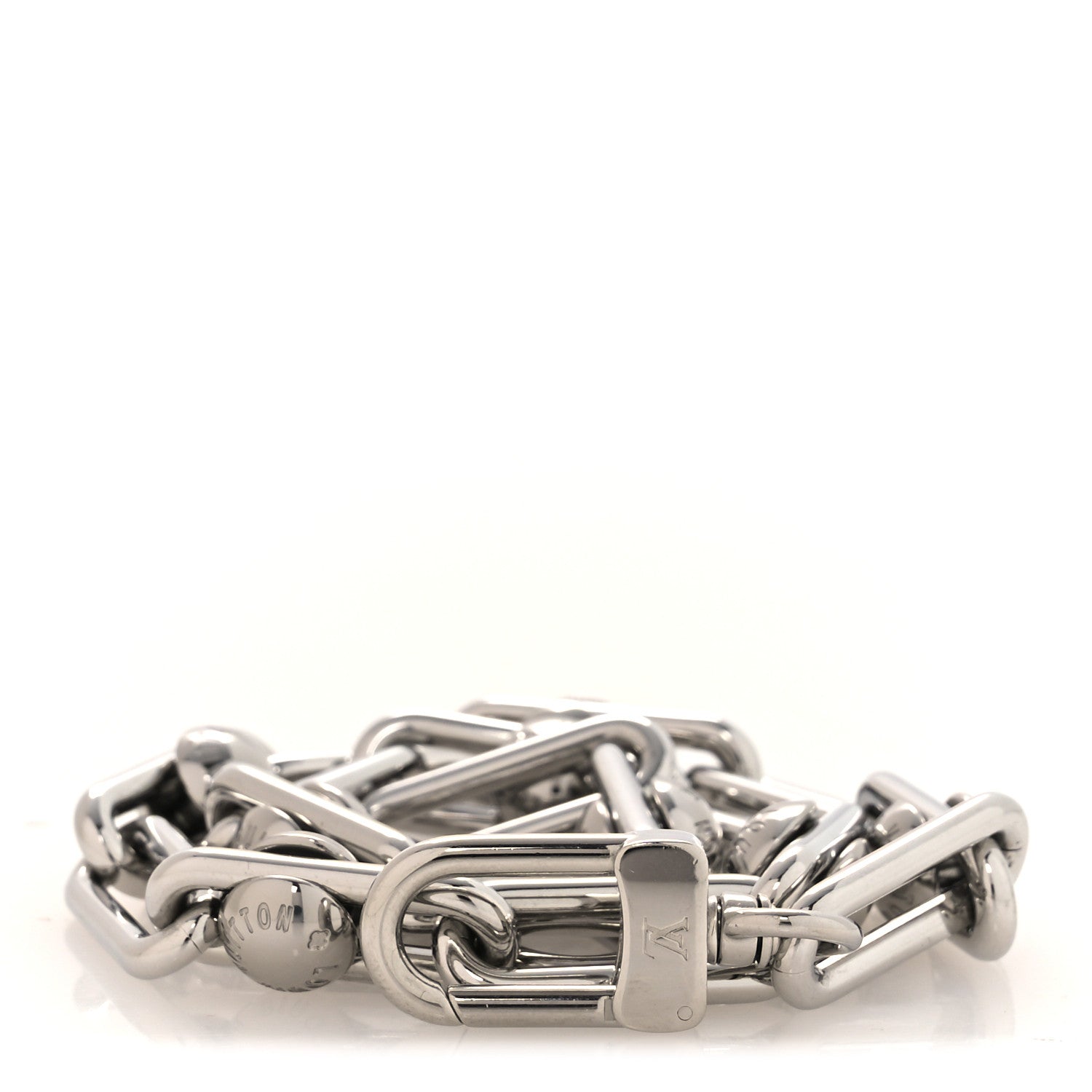 Louis Vuitton LV X TM Metal Pochette Accessories Chain Strap Silver 1 of 3