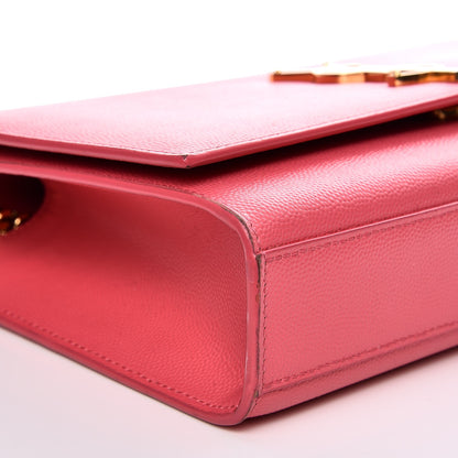 Saint Laurent Grain De Poudre Medium Classic Monogram Kate Satchel Rose Clair 9 of 13