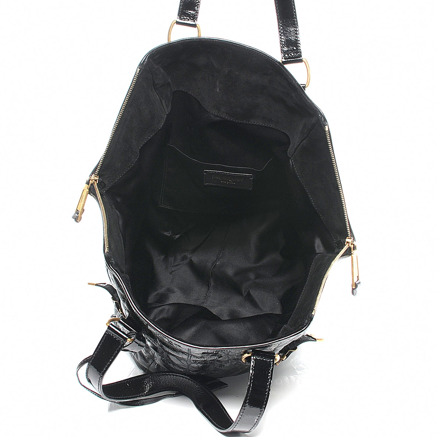 Patent Croc Medium Downtown Tote