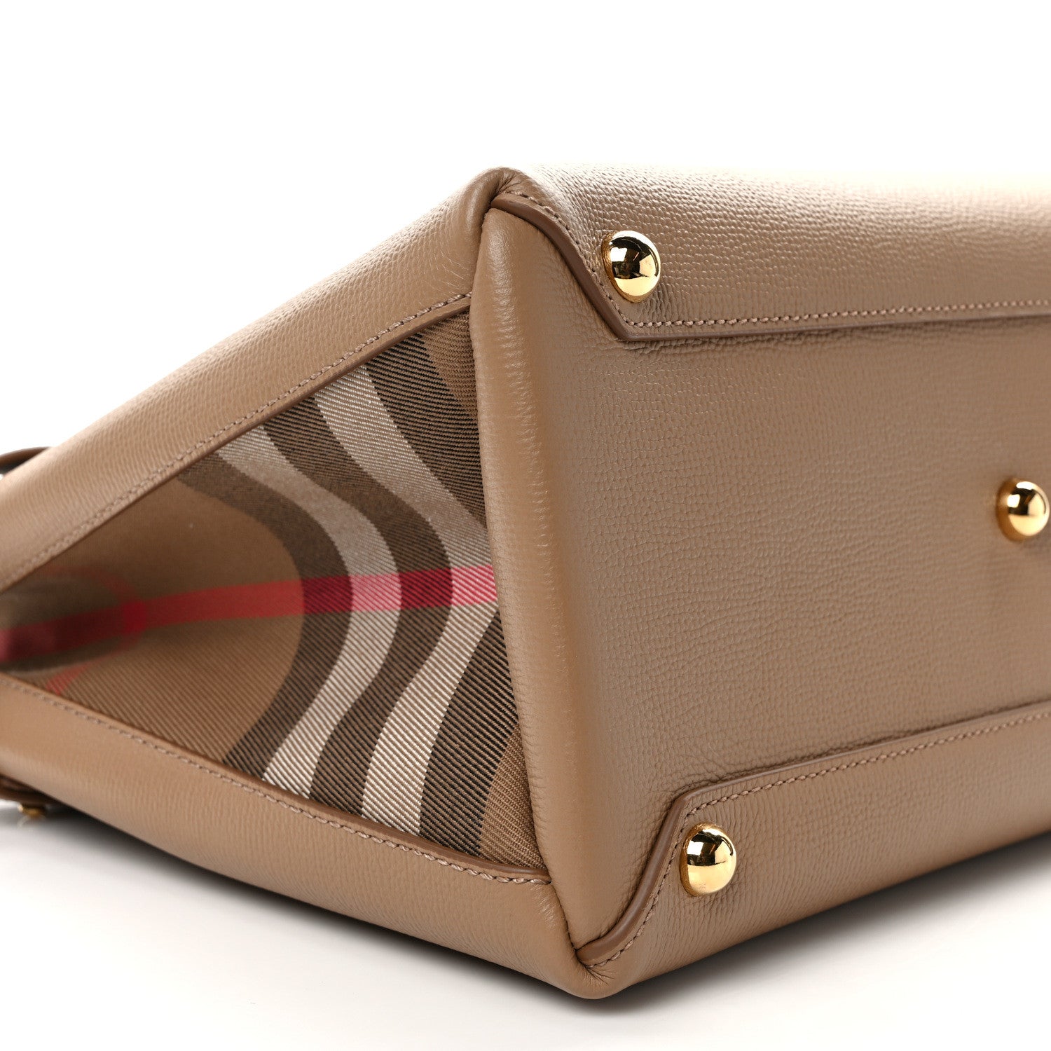 Burberry Derby Calfskin House Check Medium Banner Tote 7 of 10