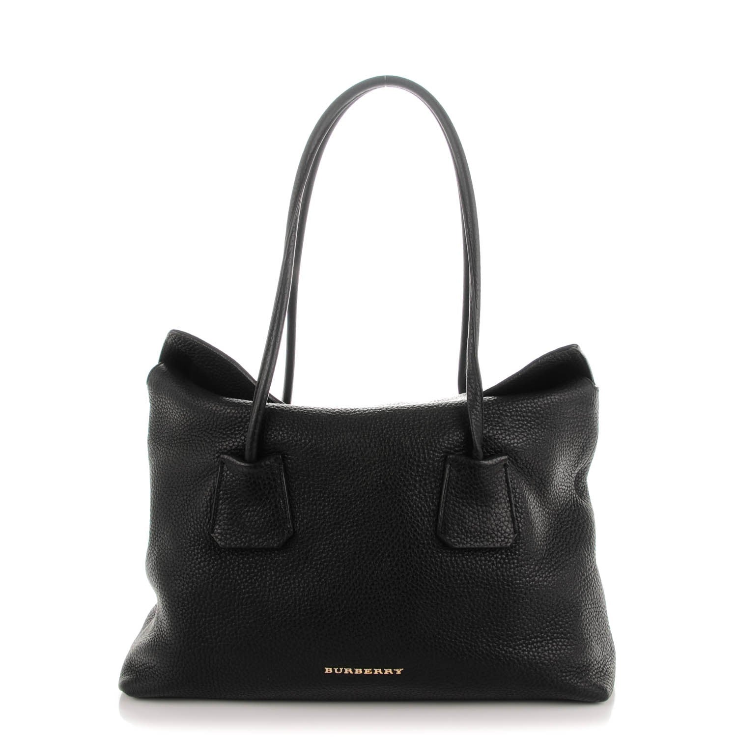 Burberry London Grainy Calfskin Medium Baynard Tote Black 1 of 11