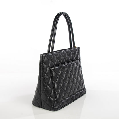 Chanel Caviar Quilted Medallion Tote Black 3 of 9