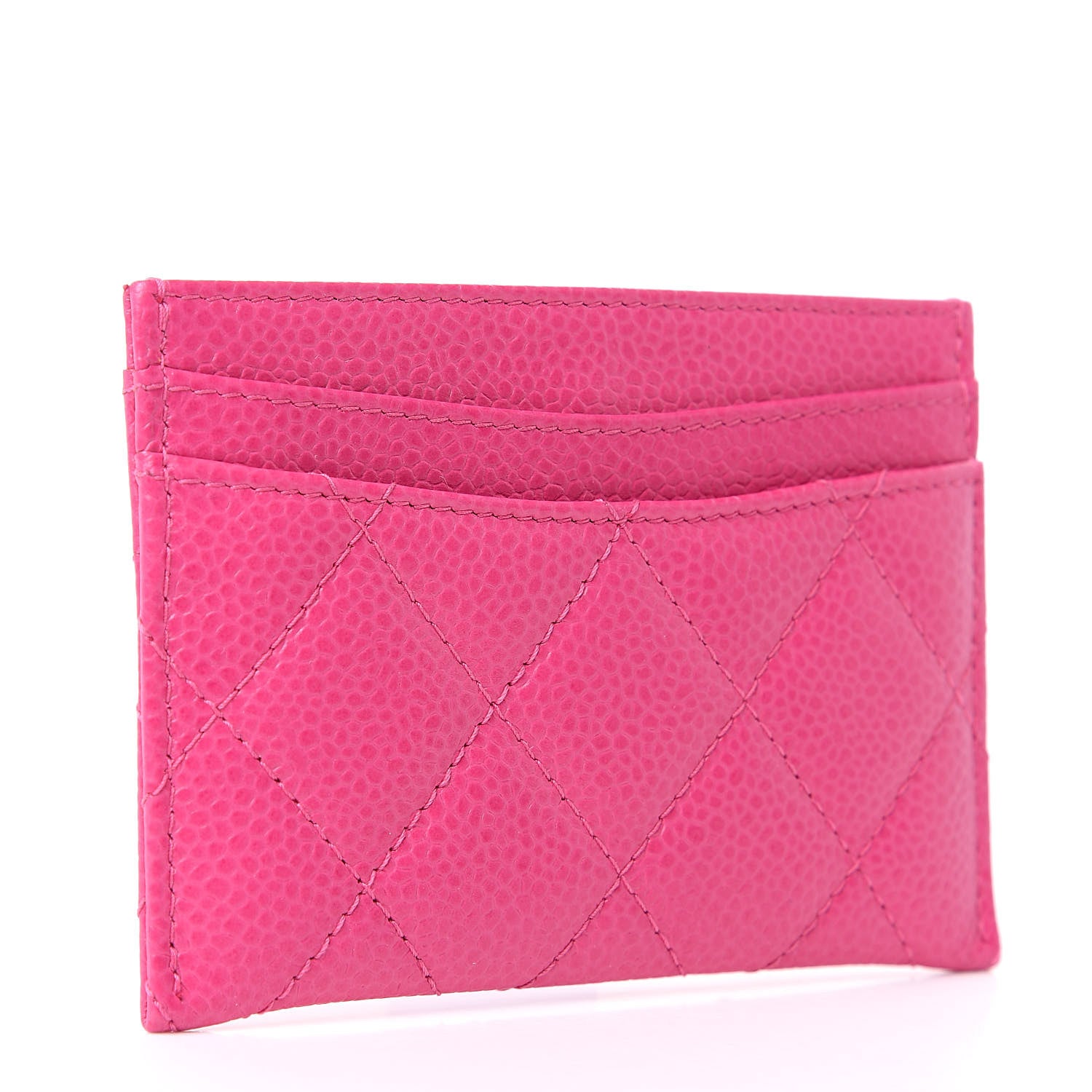 Chanel Caviar Quilted Card Holder Pink 3 of 8