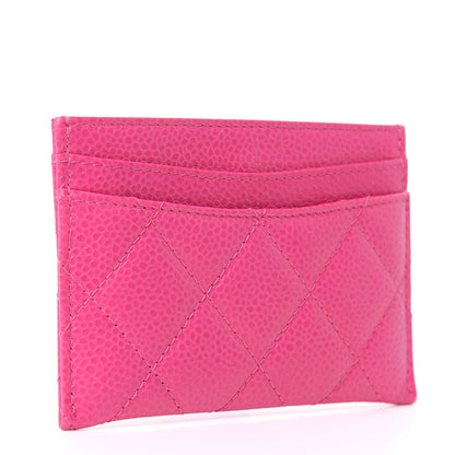 Chanel Caviar Quilted Card Holder Pink 3 of 8
