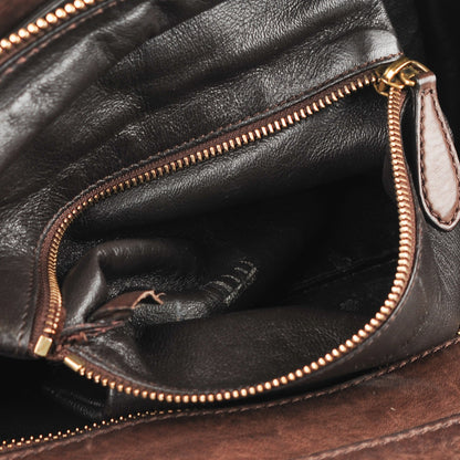 Celine Pebbled Calfskin Mini Luggage Dark Brown 9 of 10