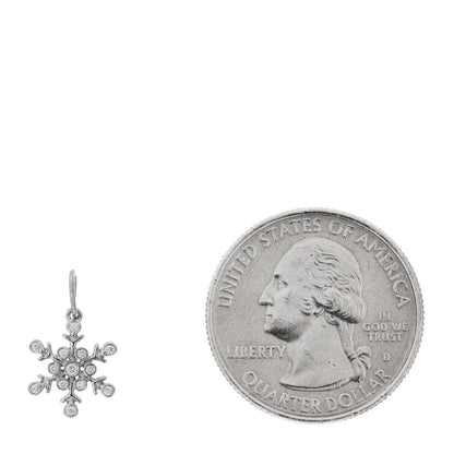 Tiffany Platinum Diamond Snowflake Charm 2 of 4