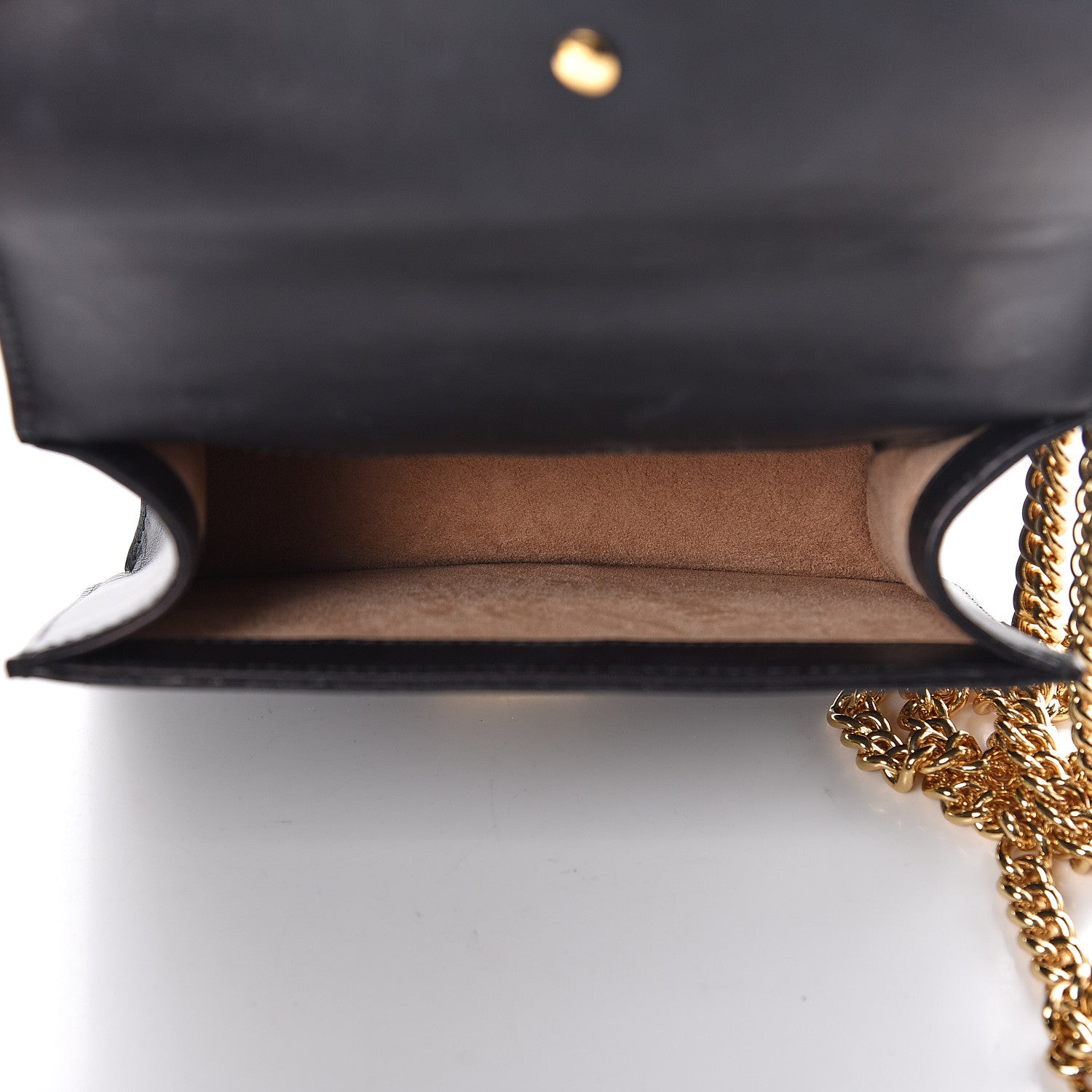 Gucci Calfskin Mini Sylvie Chain Shoulder Bag Black 5 of 11