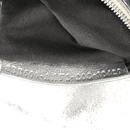 Fendi Vitello Catalan Mirror FF 1974 Embossed Baguette Argento 7 of 10