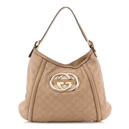 Gucci Guccissima Medium Britt Hobo Beige 1 of 19